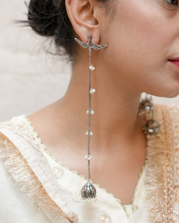 Noor Bird Dangling Jhumki